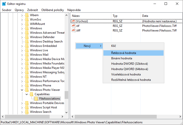 Jak ve Windows 10 aktivovat starý Prohlížeč fotografií (Windows Photo Viewer)